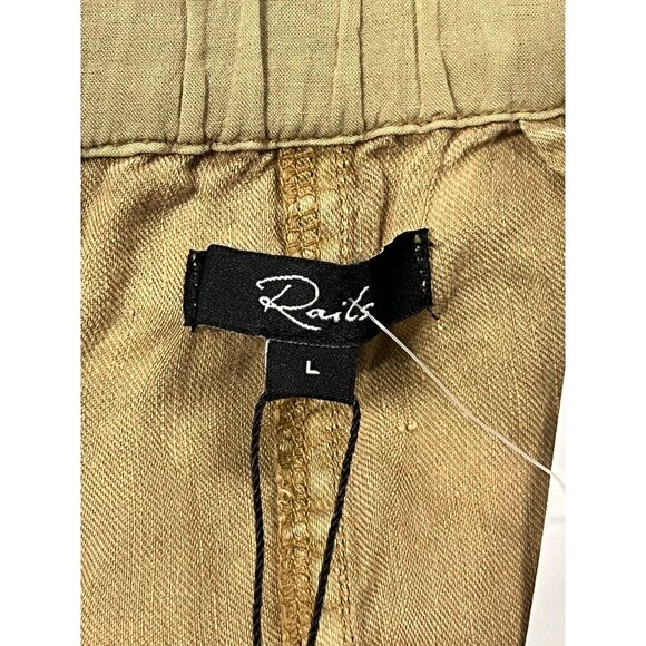 Rails Monty Toffee High Waist Paperbag Linen Short Buttonfly Large L Pocket New - Picture 8 of 12